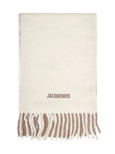 Jacquemus Beige The Moisson Scarf<br/> In White