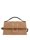 Jacquemus Shoulder Bag Top Handle Geometric Pattern In Brown