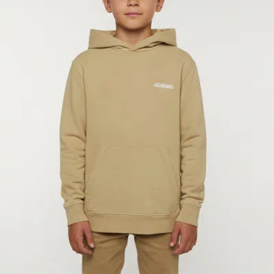 Pre-owned Jacquemus Beige Wool Blend Long Sleeve Hoodie 12 Yrs In Sand