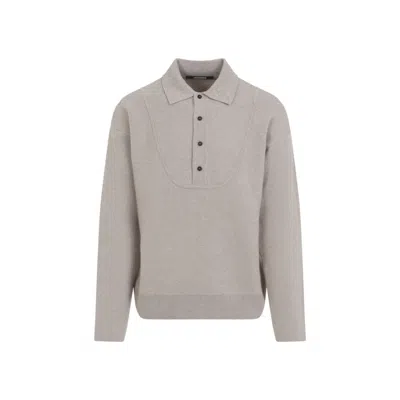 JACQUEMUS BEIGE WOOL SWEATER