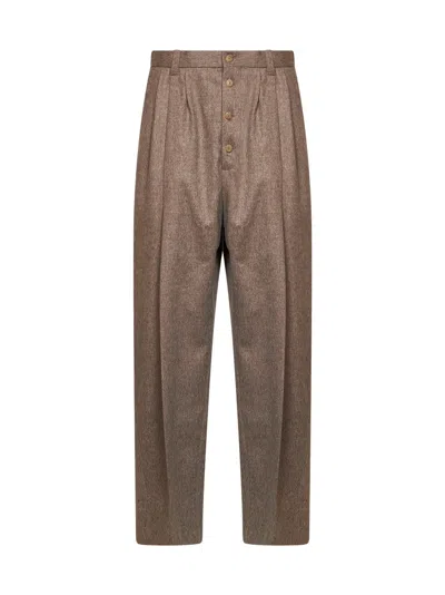 Jacquemus Beige Wool The Fernando High-waisted Trousers