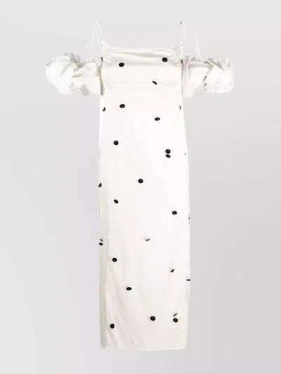 JACQUEMUS BELOVED LONG DRESS PUFF SLEEVES