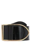 Jacquemus The Maxi Bambino Leather Belt In Black