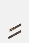 Jacquemus Round And Square Buckle Belts In Brown