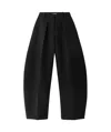 Jacquemus Le Pantalon Ovalo Pleated Wide-leg Trousers In Black