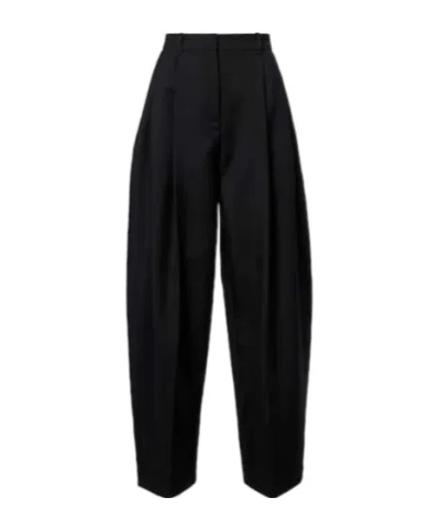 Jacquemus Belt Loop Casual Pants In Black