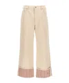 Jacquemus Off-white La Casa 'le De-nîmes Large' Jeans In Nude