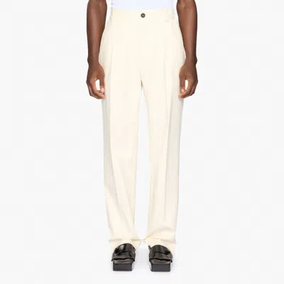 Jacquemus Belt-loop Casual Pants In White