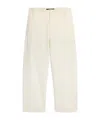 Jacquemus Belt-loop Casual Pants In White