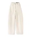 Jacquemus Belt Loop Denim Trousers In White
