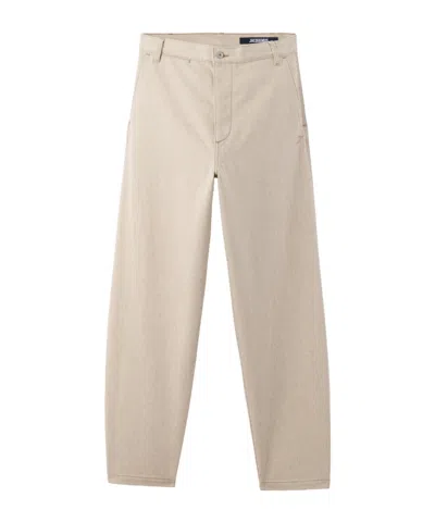 Jacquemus Belt Loop Jeans In Gold