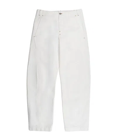 Jacquemus Belt-loop Jeans In White