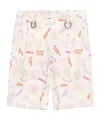 Jacquemus Belt Loop Logo Shorts In White