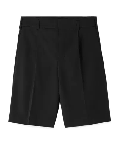Jacquemus Belt Loop Shorts In Black