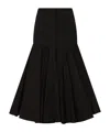 Jacquemus La Jupe Agave Pleated Poplin Midi Skirt