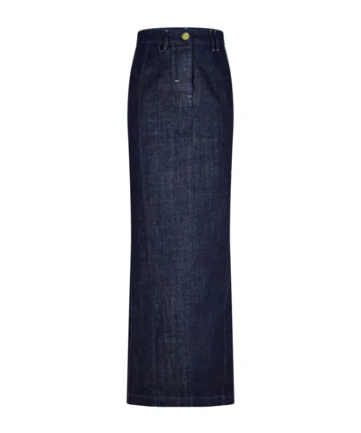 Jacquemus Belt Loop Skirt In Blue