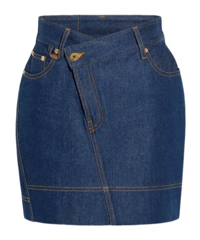 JACQUEMUS JACQUEMUS ASYMMETRIC DENIM SKIRT