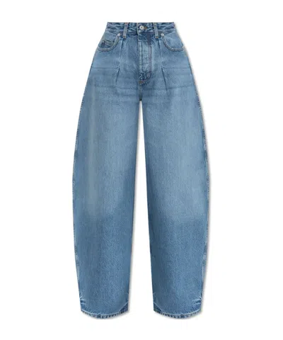 Jacquemus Belt Loops Slacks In Blue