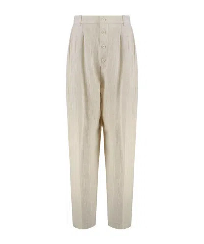Jacquemus Belt Loops Slacks In Brown