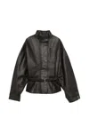 Jacquemus Belted Jacket In Brown