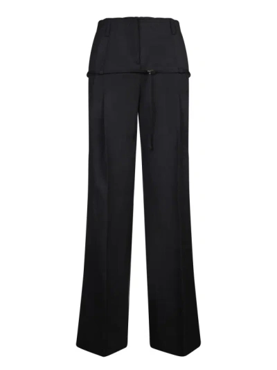 Jacquemus Criollo Wool Wide-leg Pants In Black