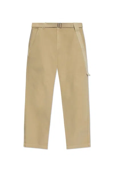 Jacquemus Belted Workwear Trousers In Beige