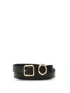 Jacquemus Women Small Leather Regalo Belt In Black