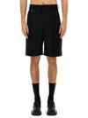 Jacquemus Tailored Bermuda Shorts In Wool In Black