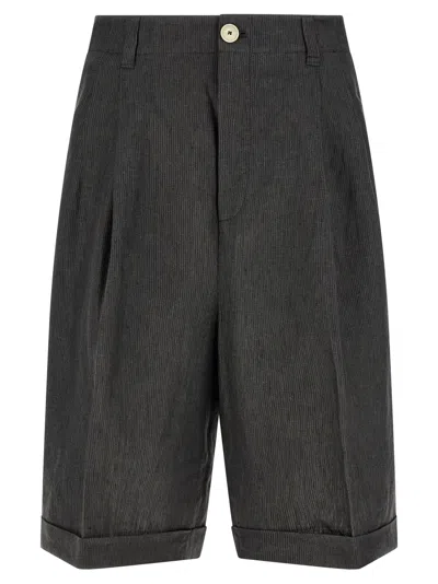 Jacquemus Bermuda Shorts In Charcoal