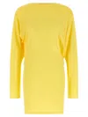Jacquemus Flowing Viscose Jersey Dress With Embroidered Detailing In Multi