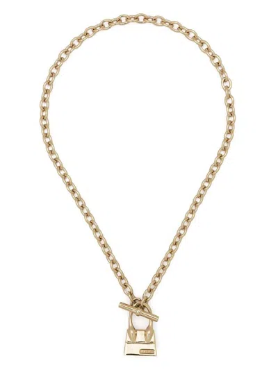 Jacquemus Chiquito Pendant Necklace In Light Gold