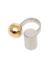 Jacquemus Sphere Open Band Ring In Metallic