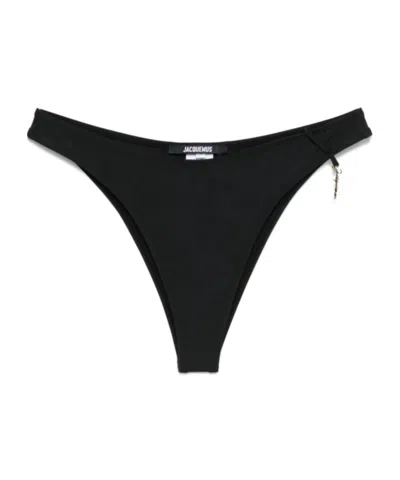 Jacquemus Bikini Bottoms In Black