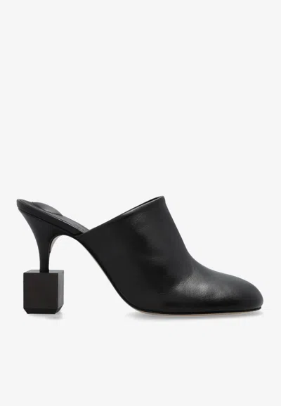 JACQUEMUS BISOU 90 LEATHER MULES