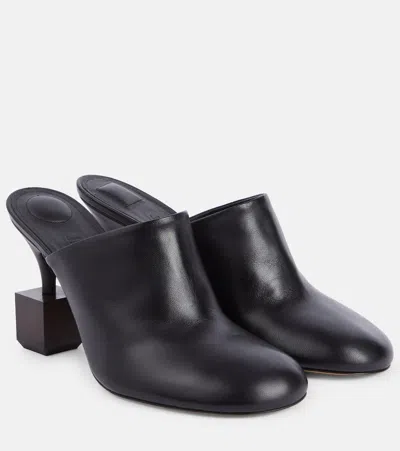 JACQUEMUS BISOU 90 LEATHER MULES