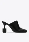 Jacquemus Mule With Geometric Heel In Black