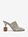 Jacquemus 'les Bisou' Multicolor Mules With Snakeskin Effect And High Heel