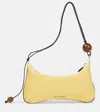 Jacquemus 'le Grand Bisou Perle' Yellow Shoulder Bag With Adjustable Shoulder Strap And Front Logo In Yellow