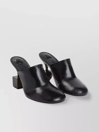 JACQUEMUS BISOU MULES WITH UNIQUE HEEL DESIGN