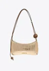 Jacquemus Le Bisou Perle Metallic Leather Shoulder Bag