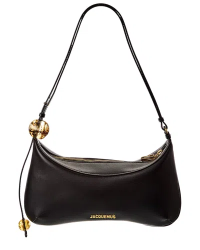 Jacquemus Bisou Perle Large Leather Hobo Bag