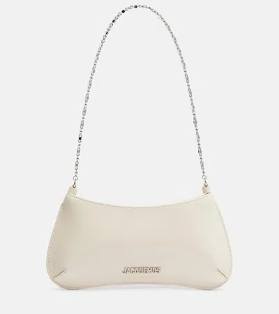 Jacquemus Women Light Ivory The Small Bisou Chaine Shoulder Bag In White