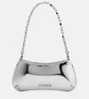 Jacquemus Le Petit Bisou Chain Rectangular Shoulder Bag In Silver