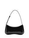Jacquemus Black Adjustable Strap Leather Shoulder Bag In Black