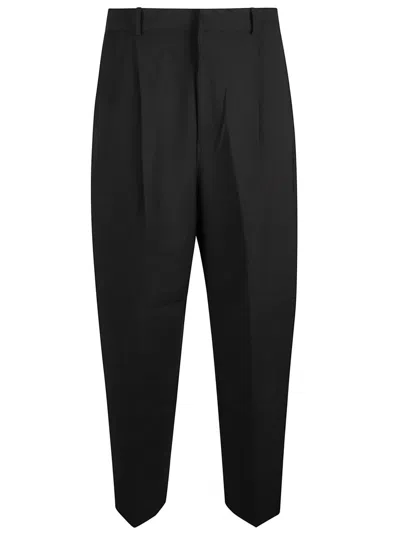 Jacquemus Tapered Leg Trousers With Pleated Design In Animal Print
