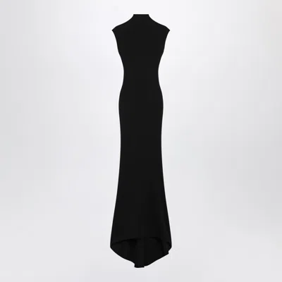 JACQUEMUS JACQUEMUS BLACK ALBA DRESS WITH RUCHING
