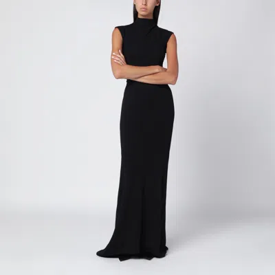 Jacquemus Black Alba Dress With Ruching