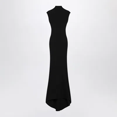 Jacquemus Black Alba Dress With Ruching In Multi