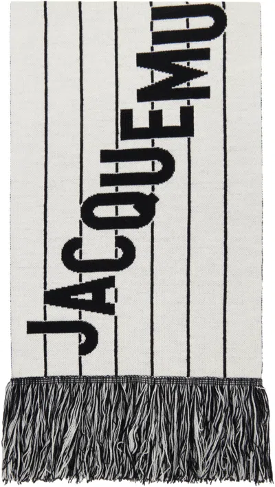 Jacquemus Liga Scarf In Black