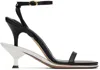 Jacquemus Les Doubles 100mm Sandals In 9fh Black/white